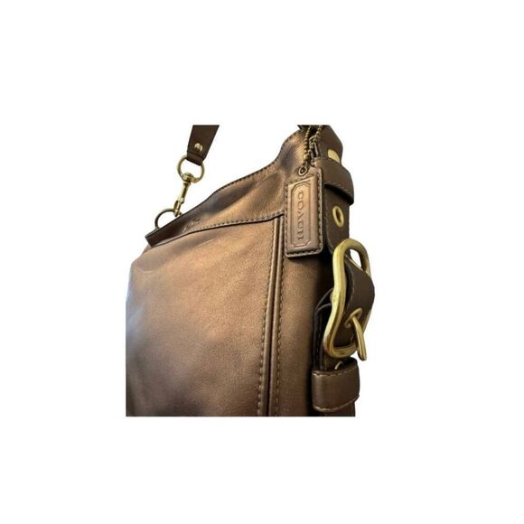 Coach Vintage Zoe Hobo Bronze Bag with Gold Hardware GUC - Picture 4 of 8